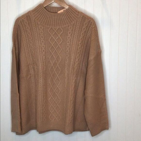 loft camel sweater